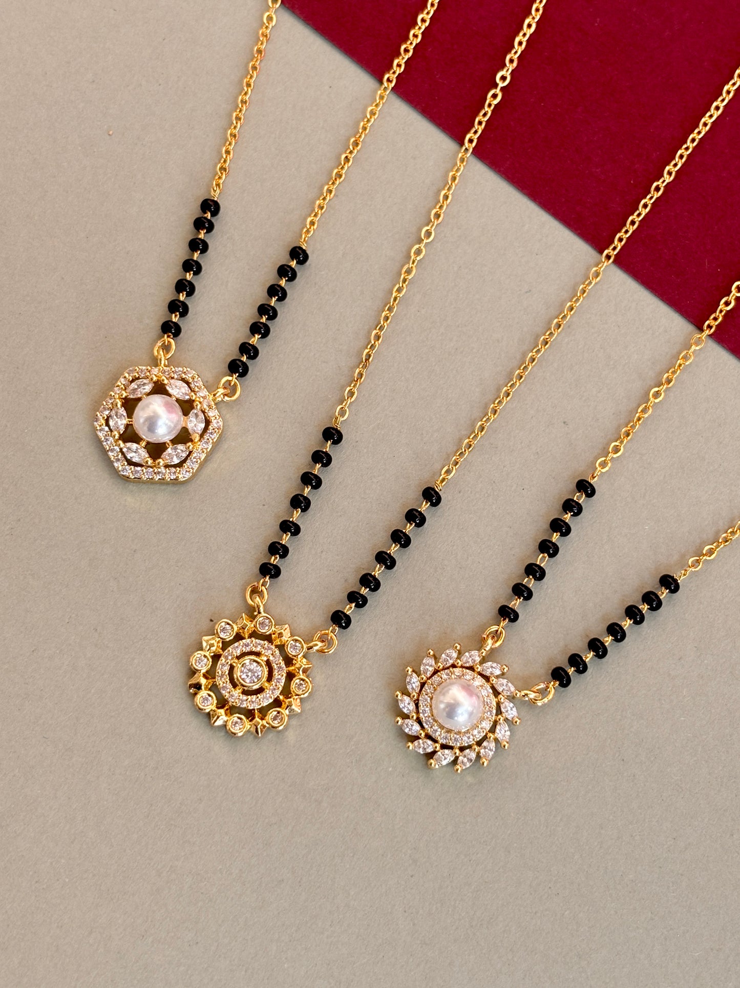 Sasha Pearl modern mangalsutra