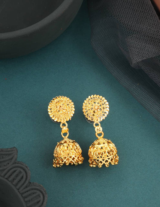 Brass Jhumki Screw Back