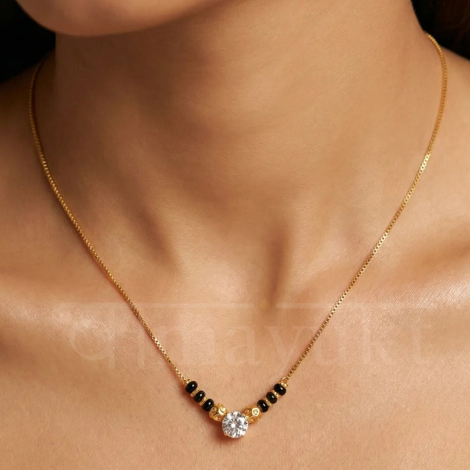 Avni Minimal + Shalo Modern Mangalsutra + Shreya Black Bead Mangalsutra Combo Set