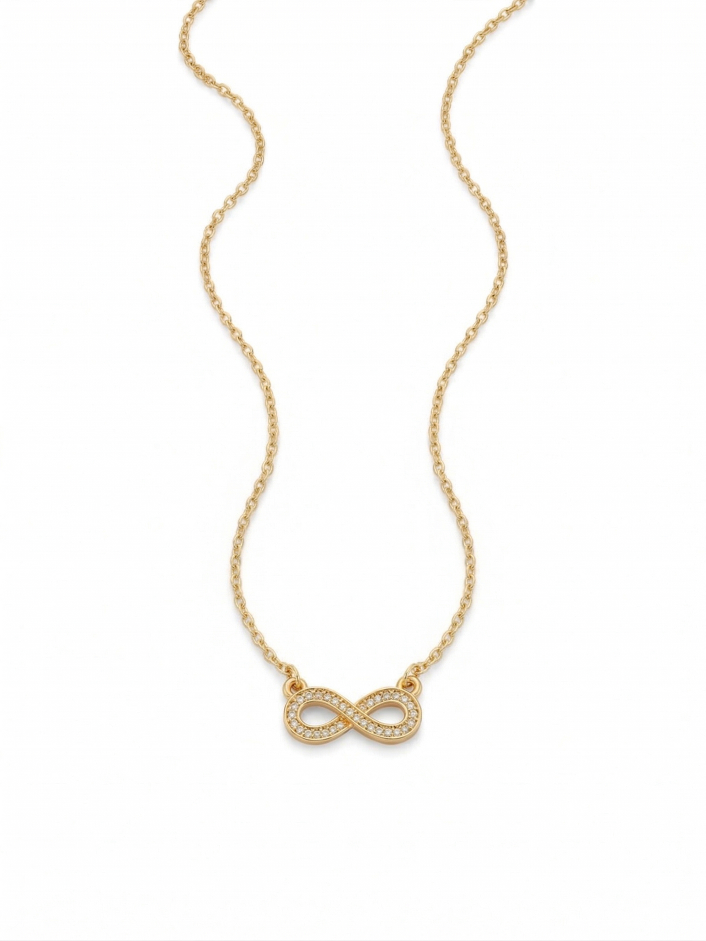 Infinity necklace gold plated