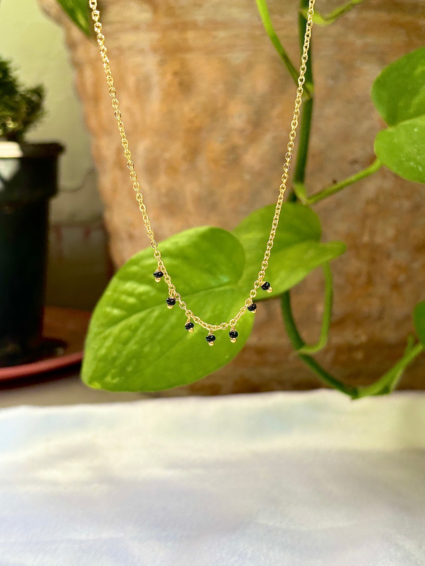 Ishani minimal 7bead chain mangalsutra