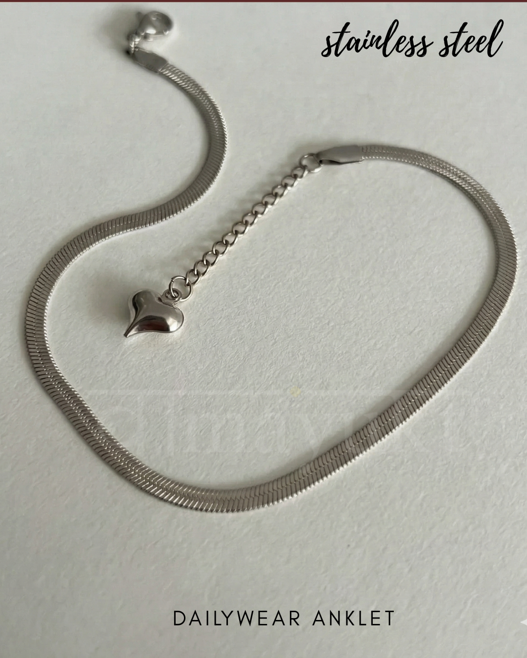 Liquid silver Anklet