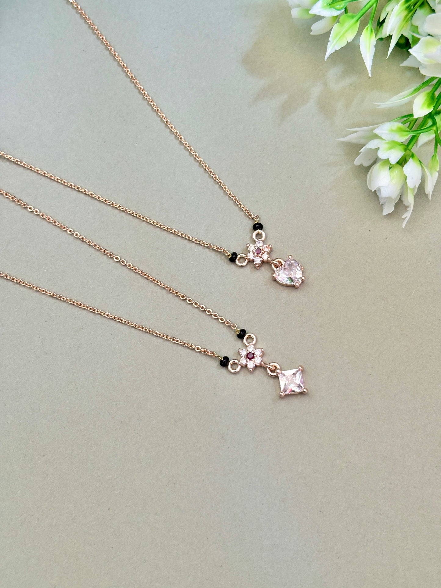 SQ1 minimal Rosegold Mangalsutra