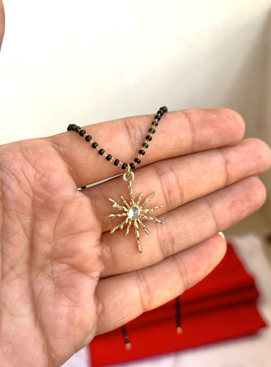Sun M1 minimal motherpearl mangalsutra