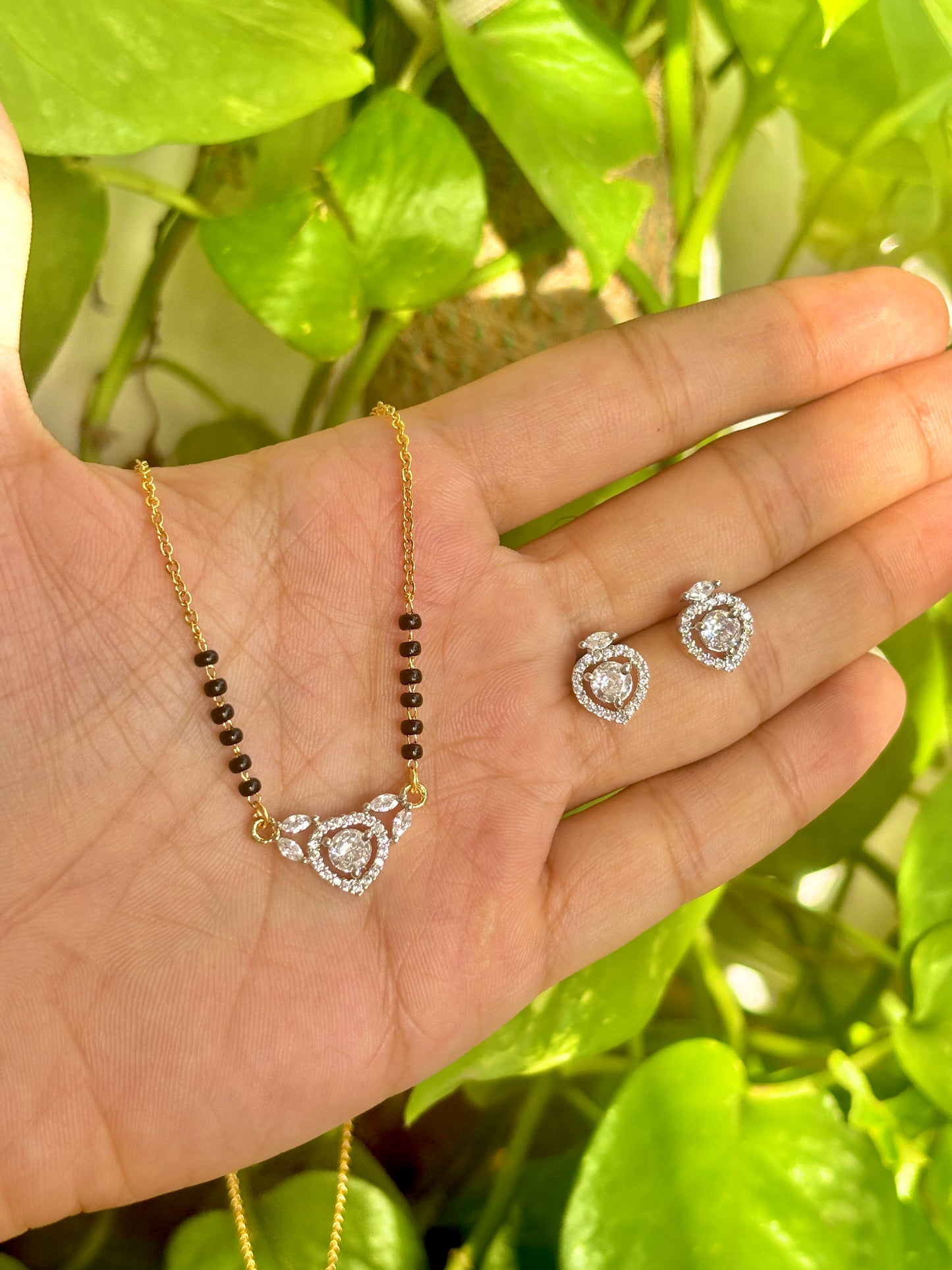 Combo Set of Tania Heart modern mangalsutra