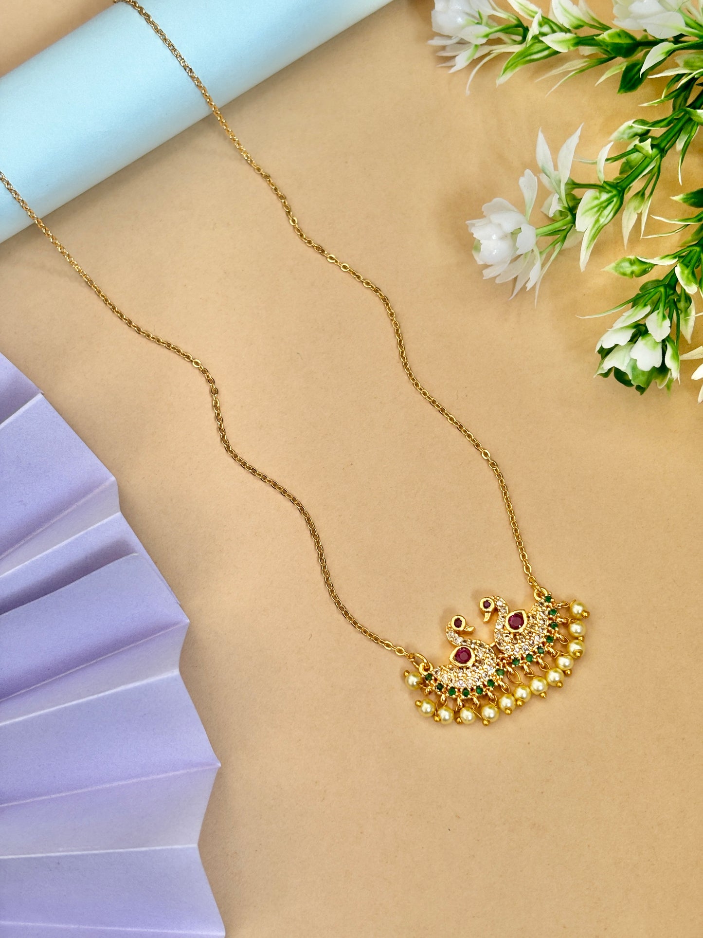Peacock Pendant Chain