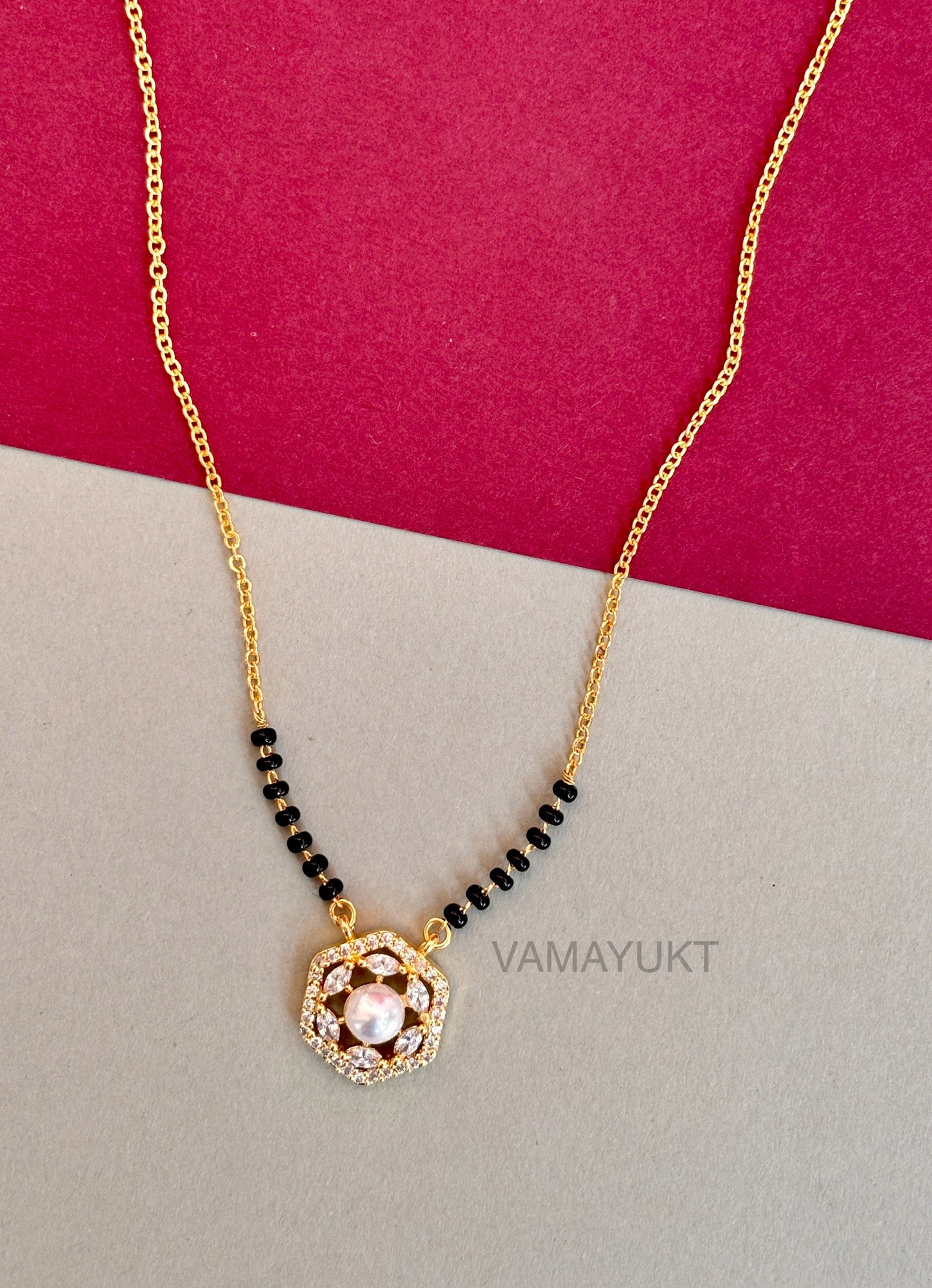 Sasha Pearl modern mangalsutra