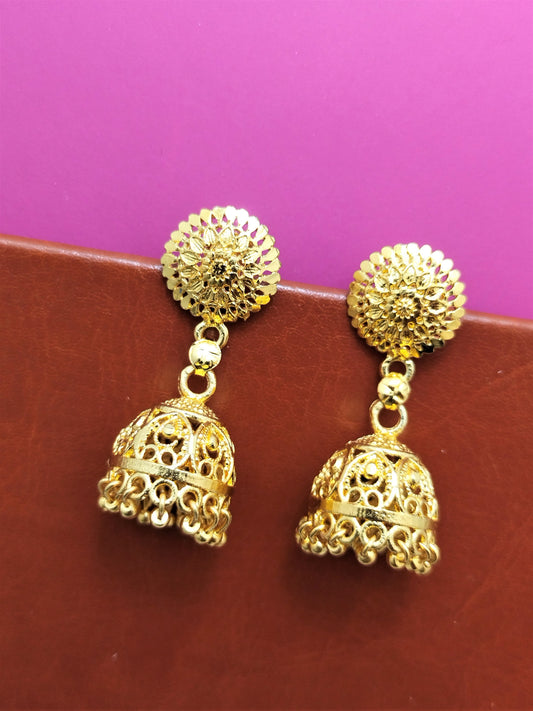 Brass Jhumki Screw Back