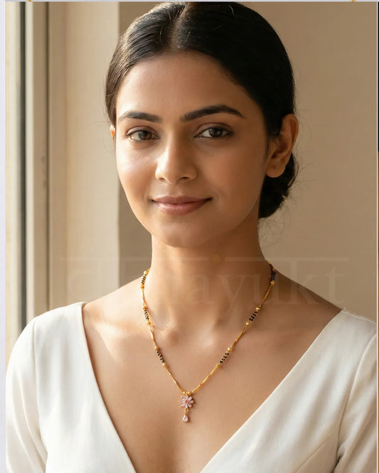 Premium Mangalsutra Trio Combo – Elegant Black Bead Necklace Set, Elitev4 and Vaidehi