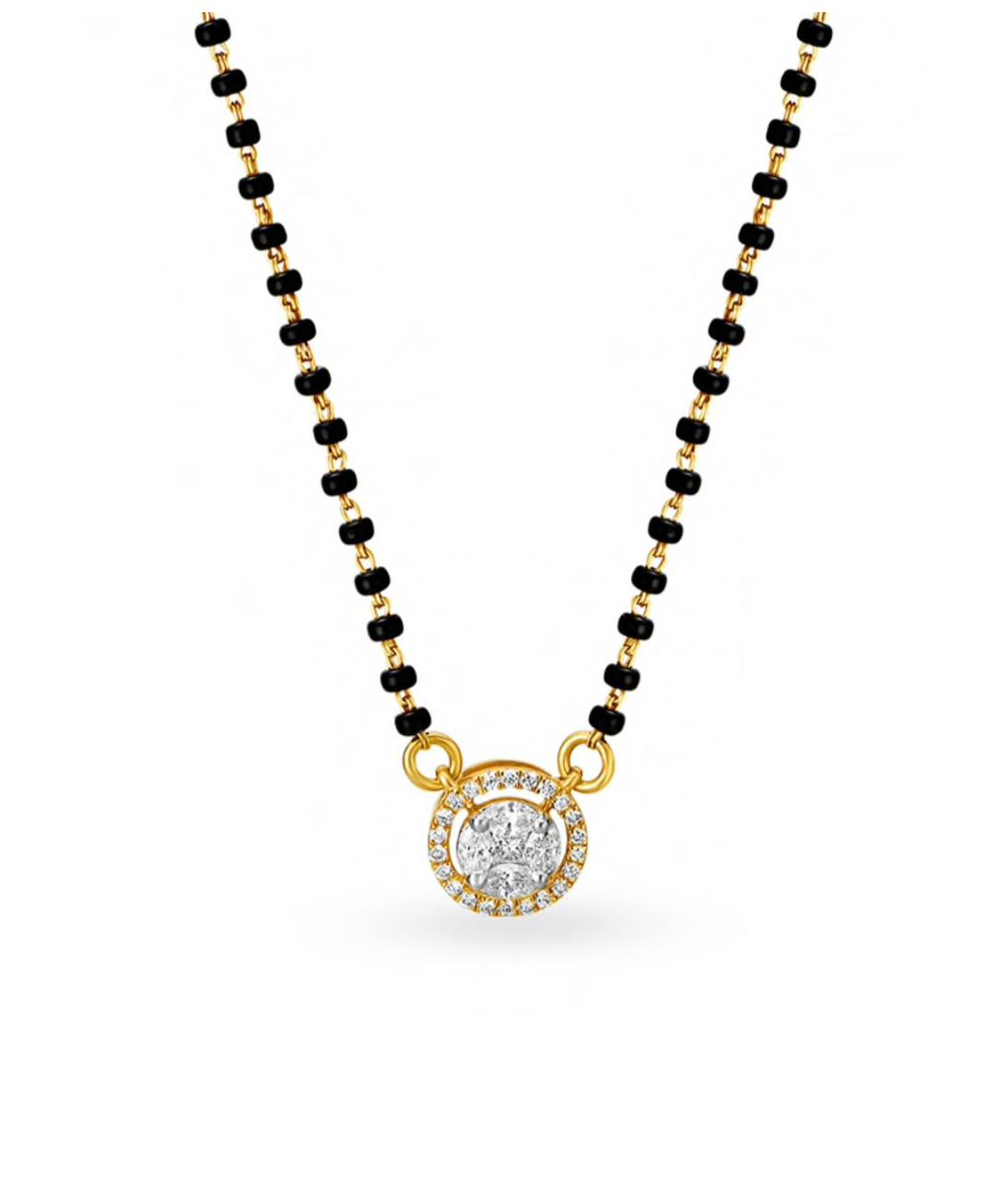 Single Layer Solitaire Single Stone Mangalsutra | Fine Design Jewelry & Accessories |