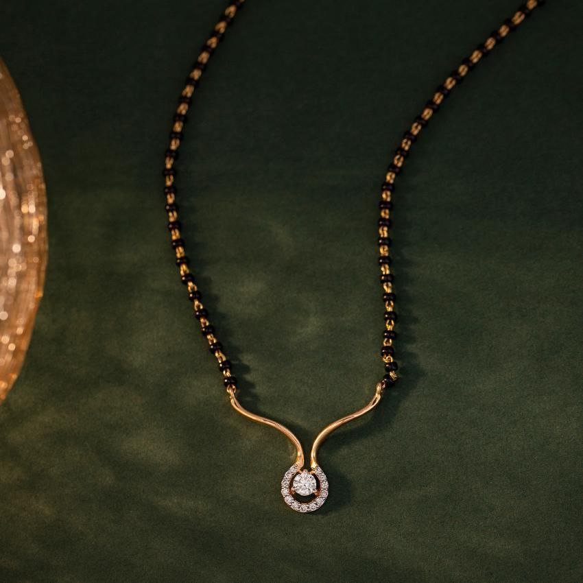 Combo set of Single Solitaire Mangalsutra & Vriva Mangalsutra
