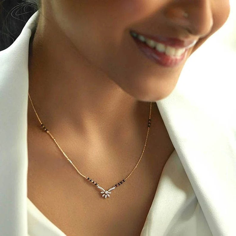 Dia Beads modern Mangalsutra
