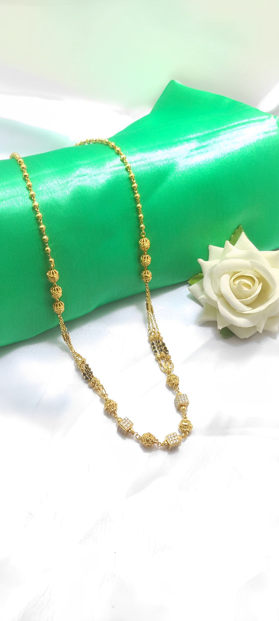 Prime 3Layer Square A.D Ball Mangalsutra