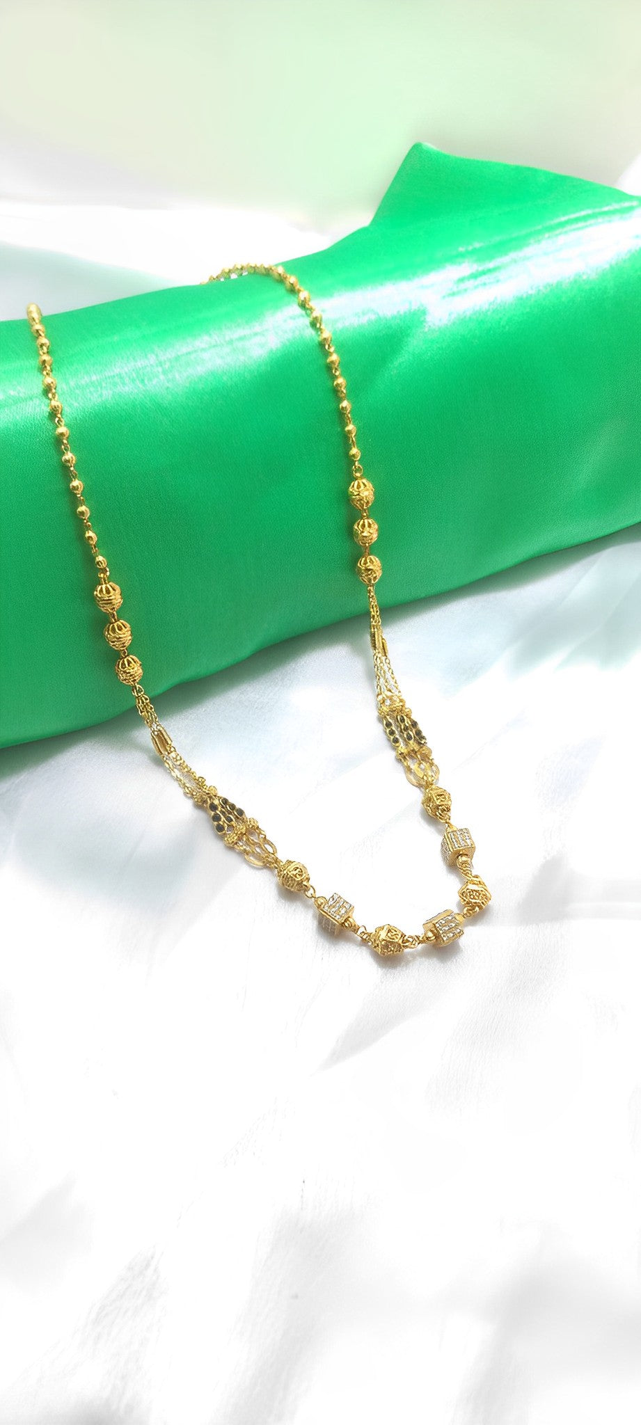 Prime 3Layer Square A.D Ball Mangalsutra