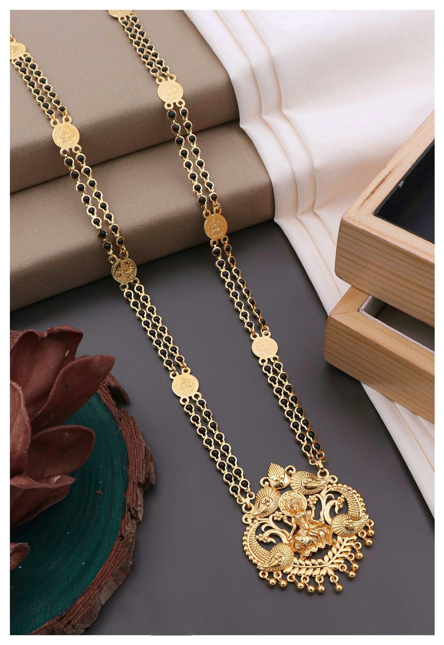 Combo Set of Goddess Laxmi Mangalsutra  30 Inch & 18 Inch