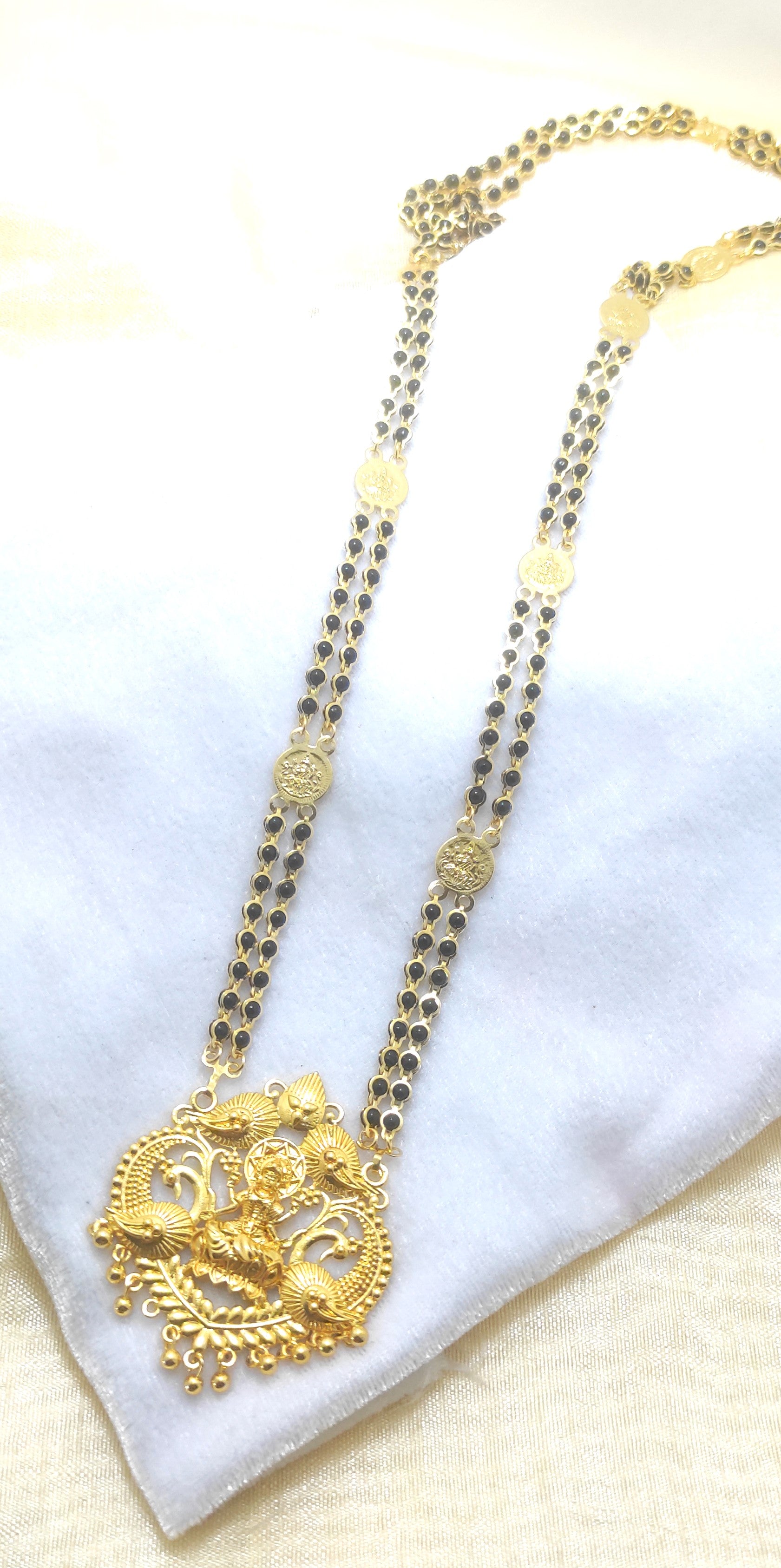 Combo Set of Goddess Laxmi Mangalsutra  30 Inch & 18 Inch