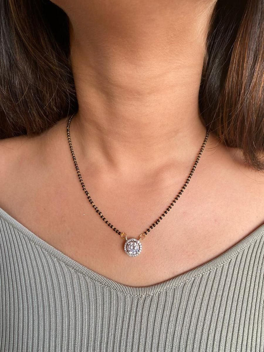 Combo Set of Gold & White Pendent Style Modern Mangalsutra