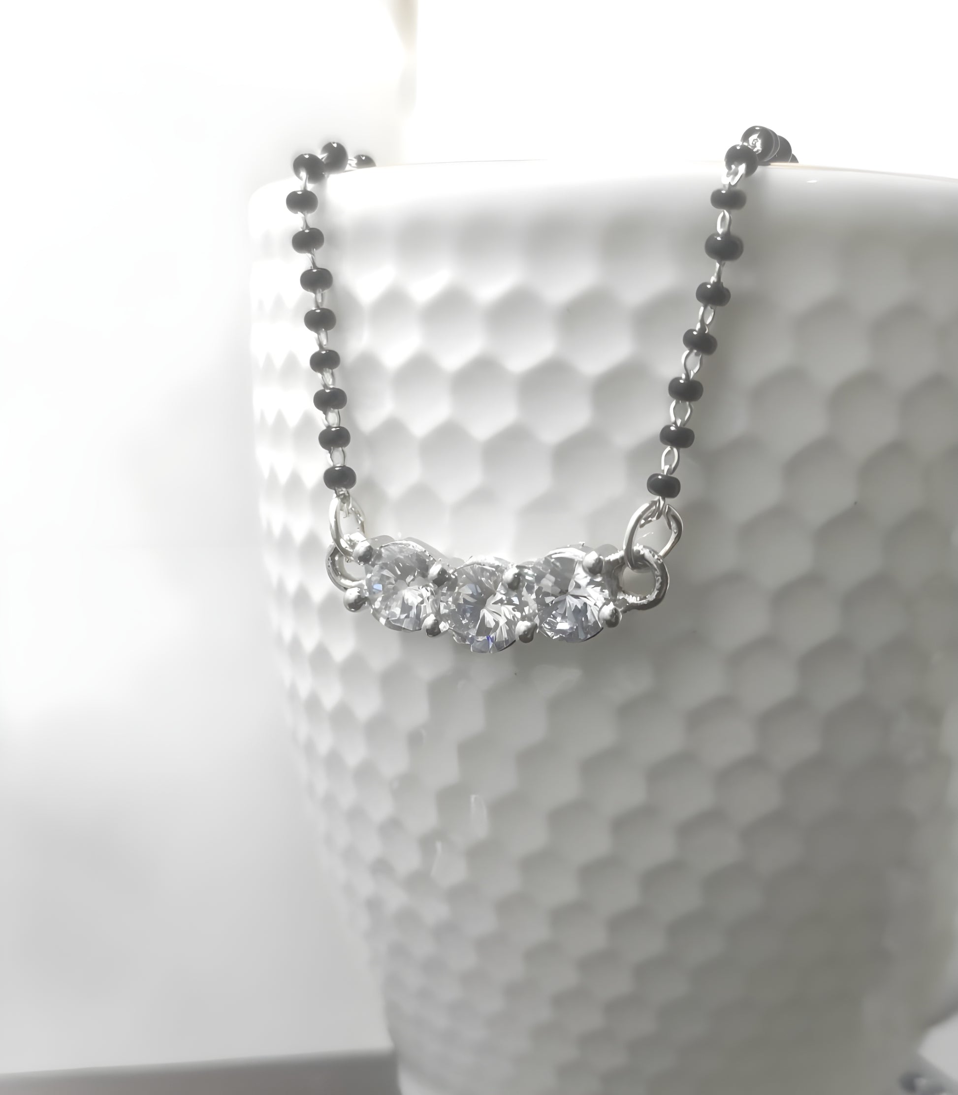 Aisu Inspired Silver Plated Mangalsutra