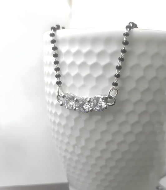 Aisu Inspired Silver Plated Mangalsutra