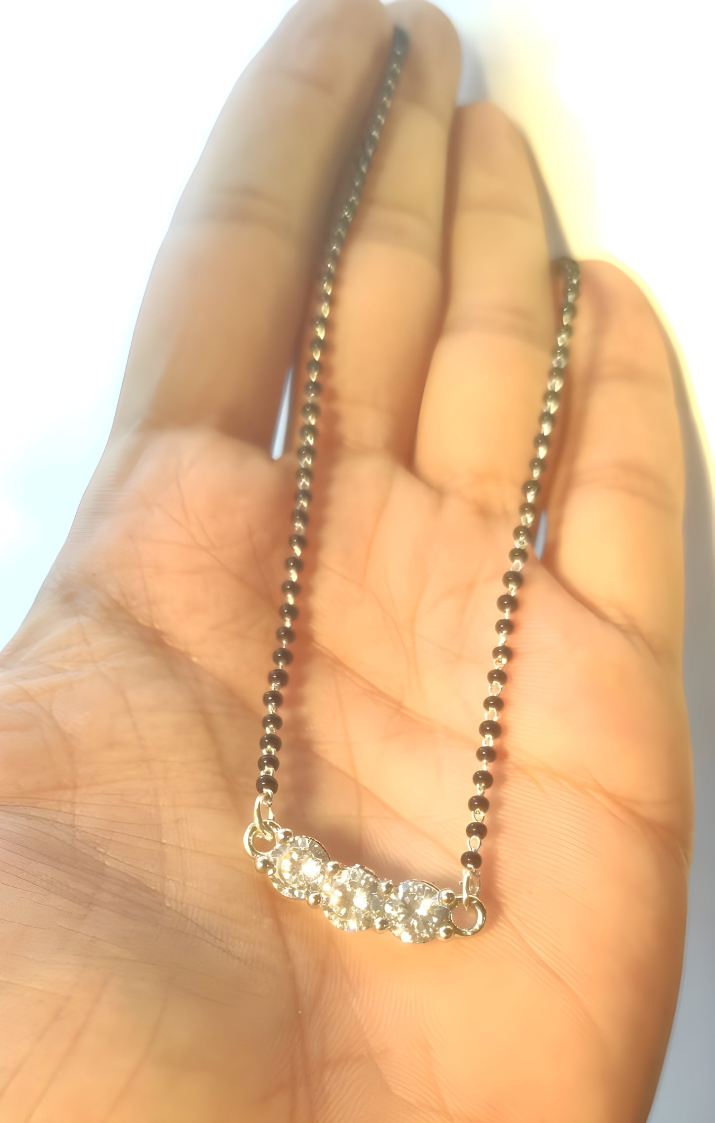 Aisu Inspired Silver Plated Mangalsutra