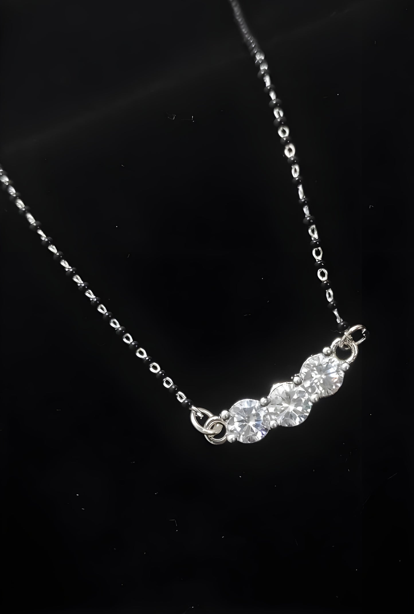 Aisu Inspired Silver Plated Mangalsutra