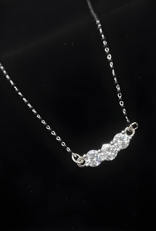 Aisu Inspired Silver Plated Mangalsutra