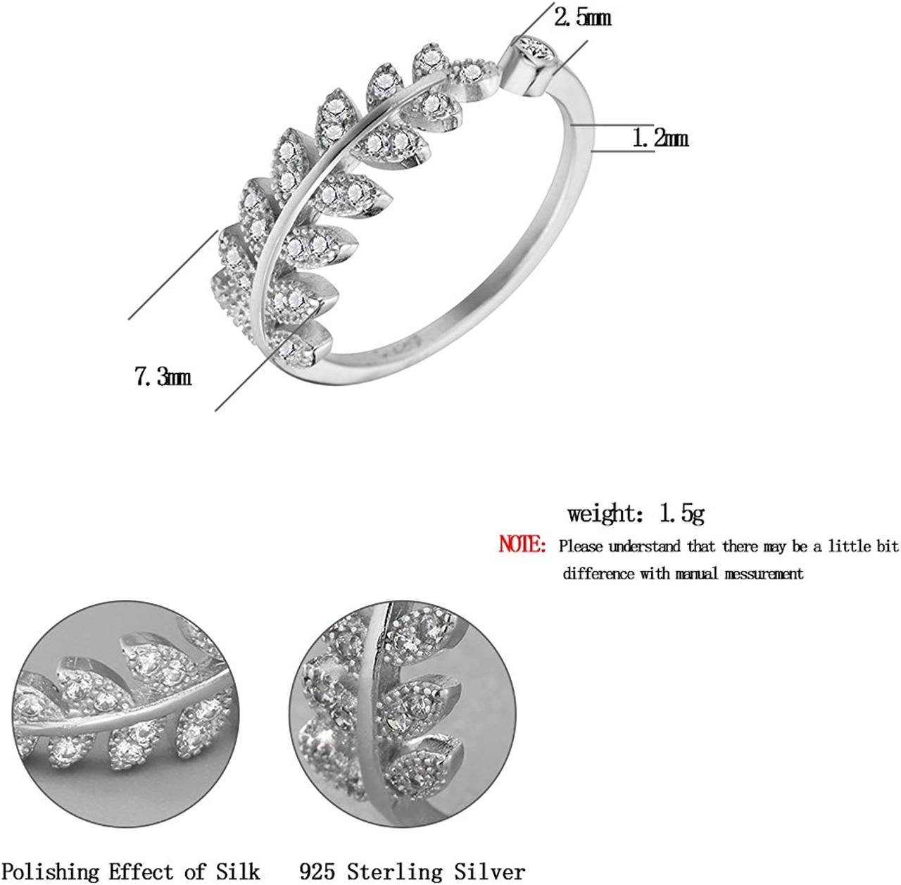 Leaf Pattern Abjustable Ring Silver | Fine Design Jewelry & Accessories |