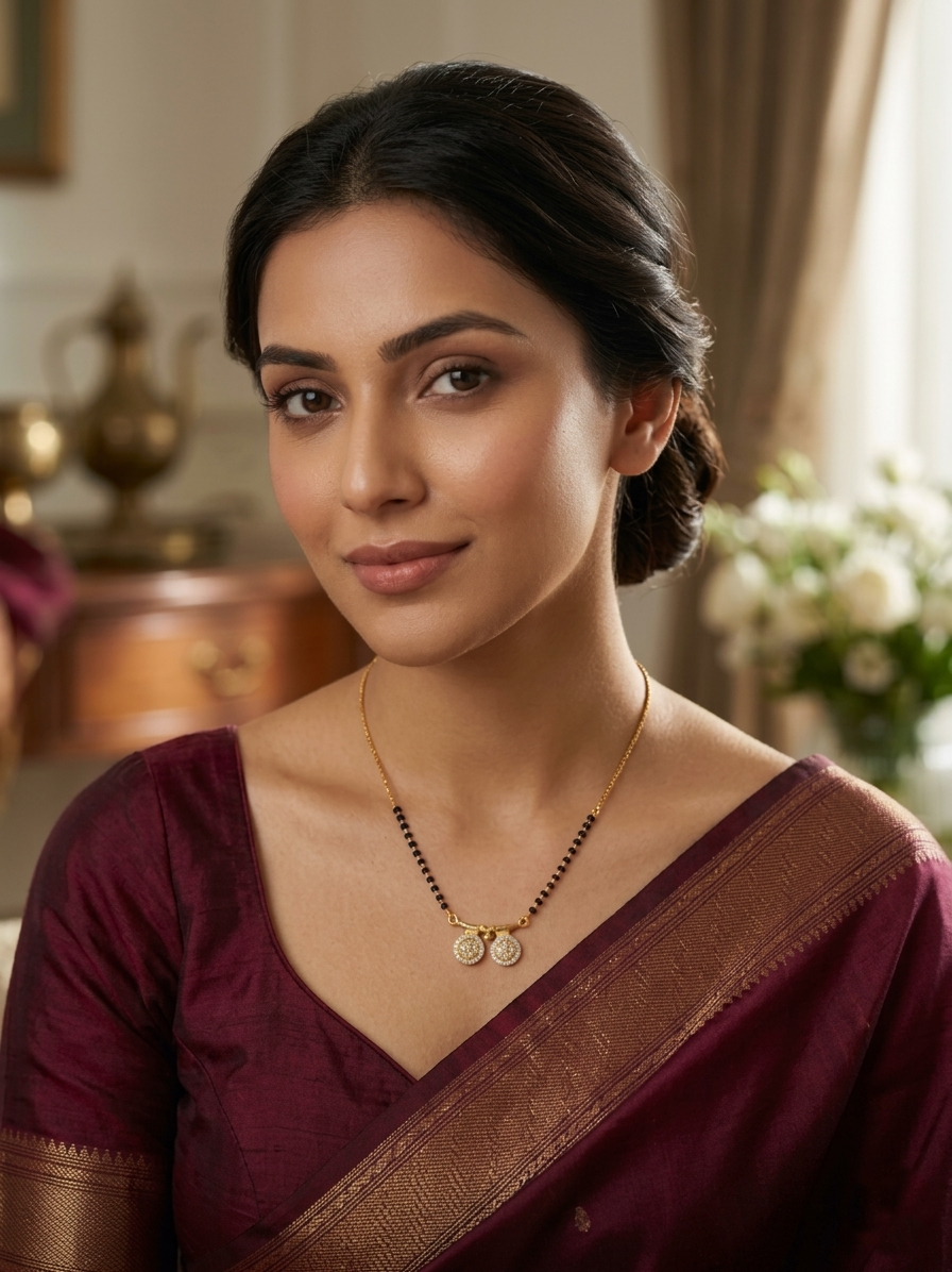 Modern Vati thickchain  mangalsutra