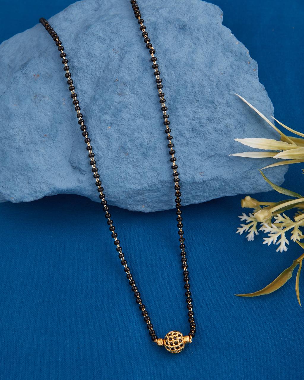 A.D Ball Black Mangalsutra