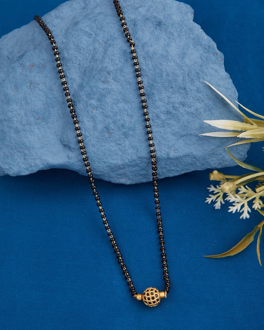 A.D Ball Black Mangalsutra