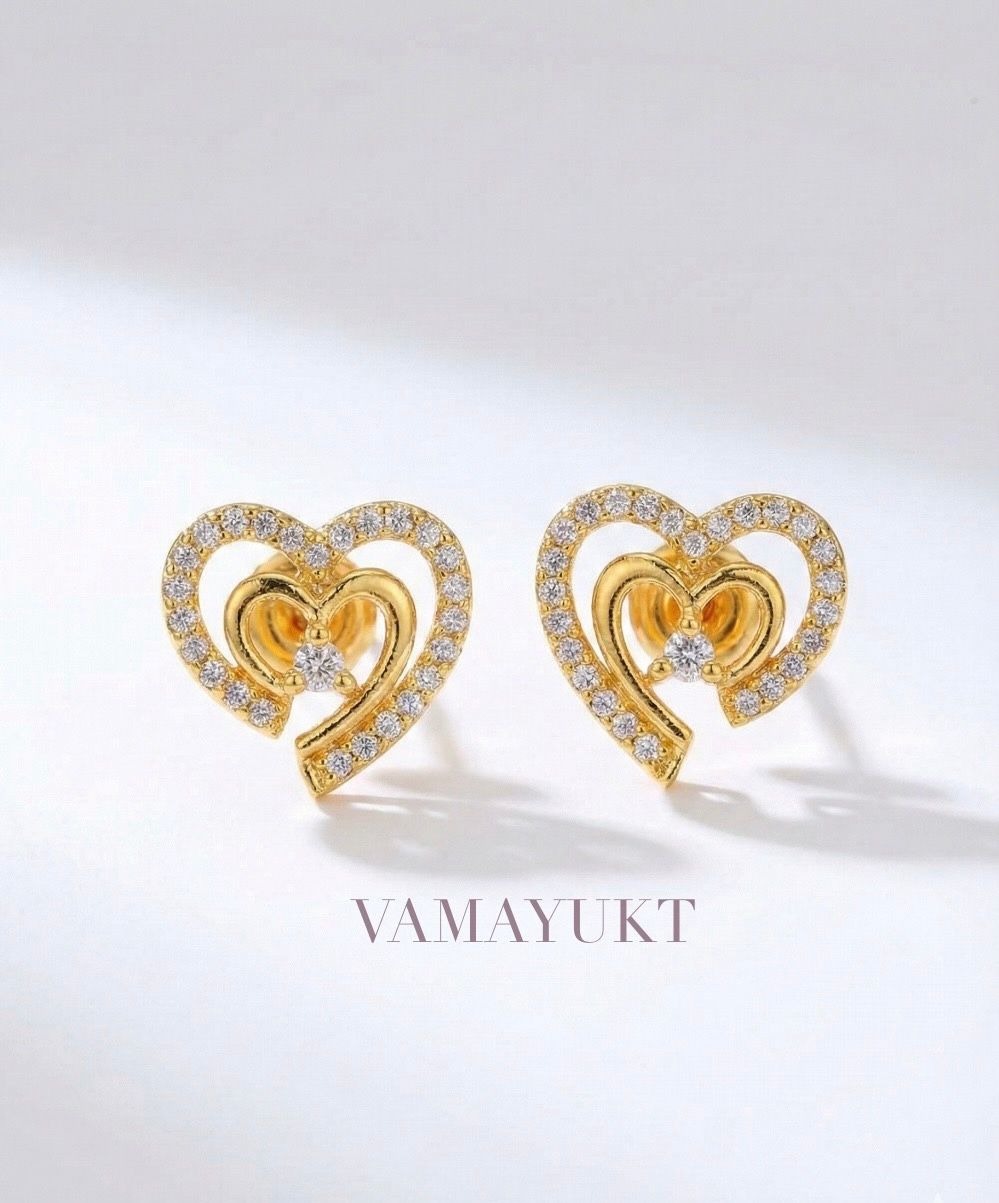 Twin-Heart Studs
