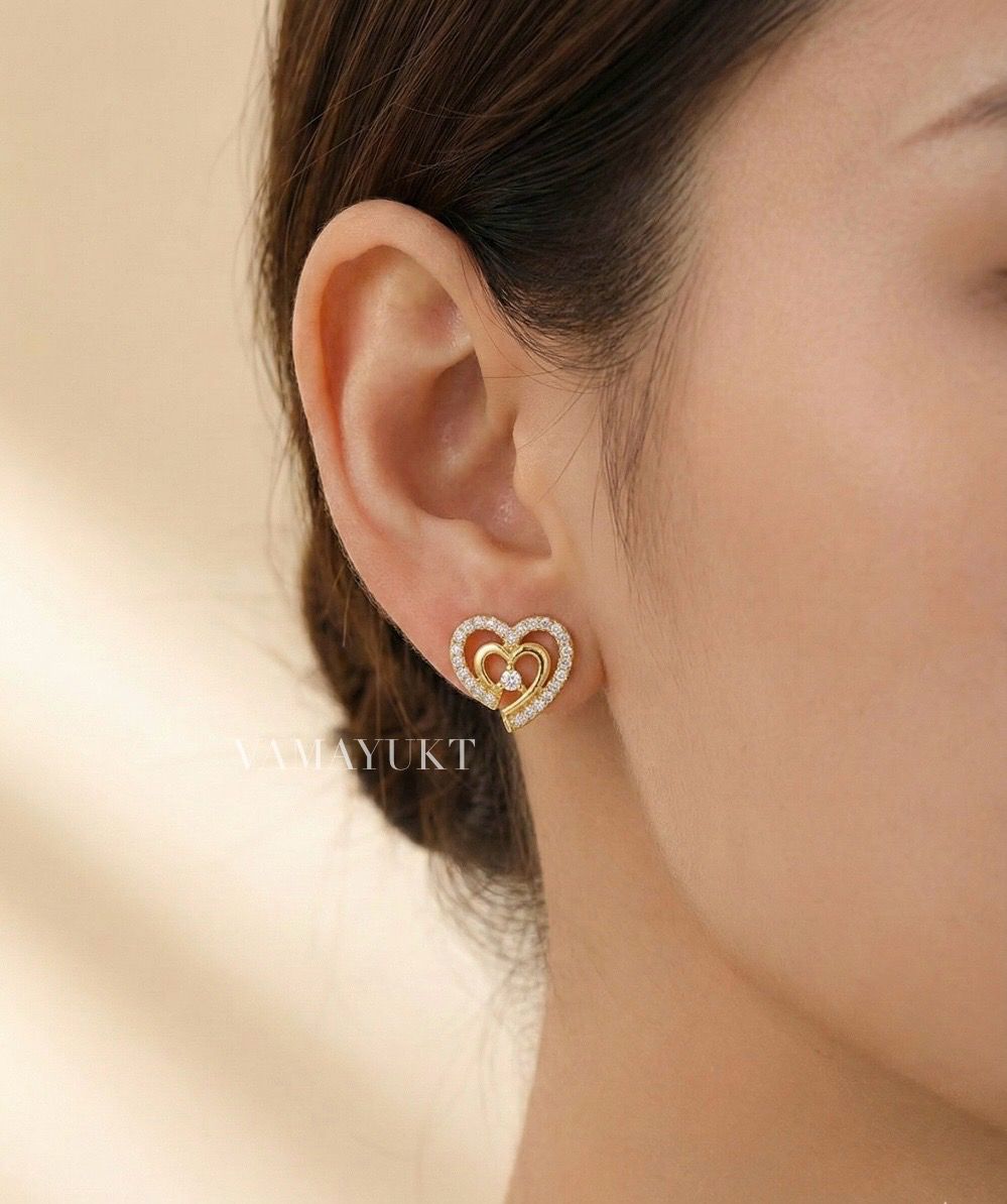 Twin-Heart Studs