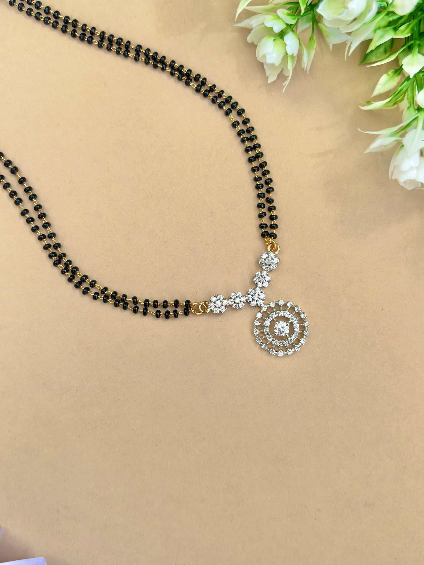 Swara Mangalsutra | American Diamond