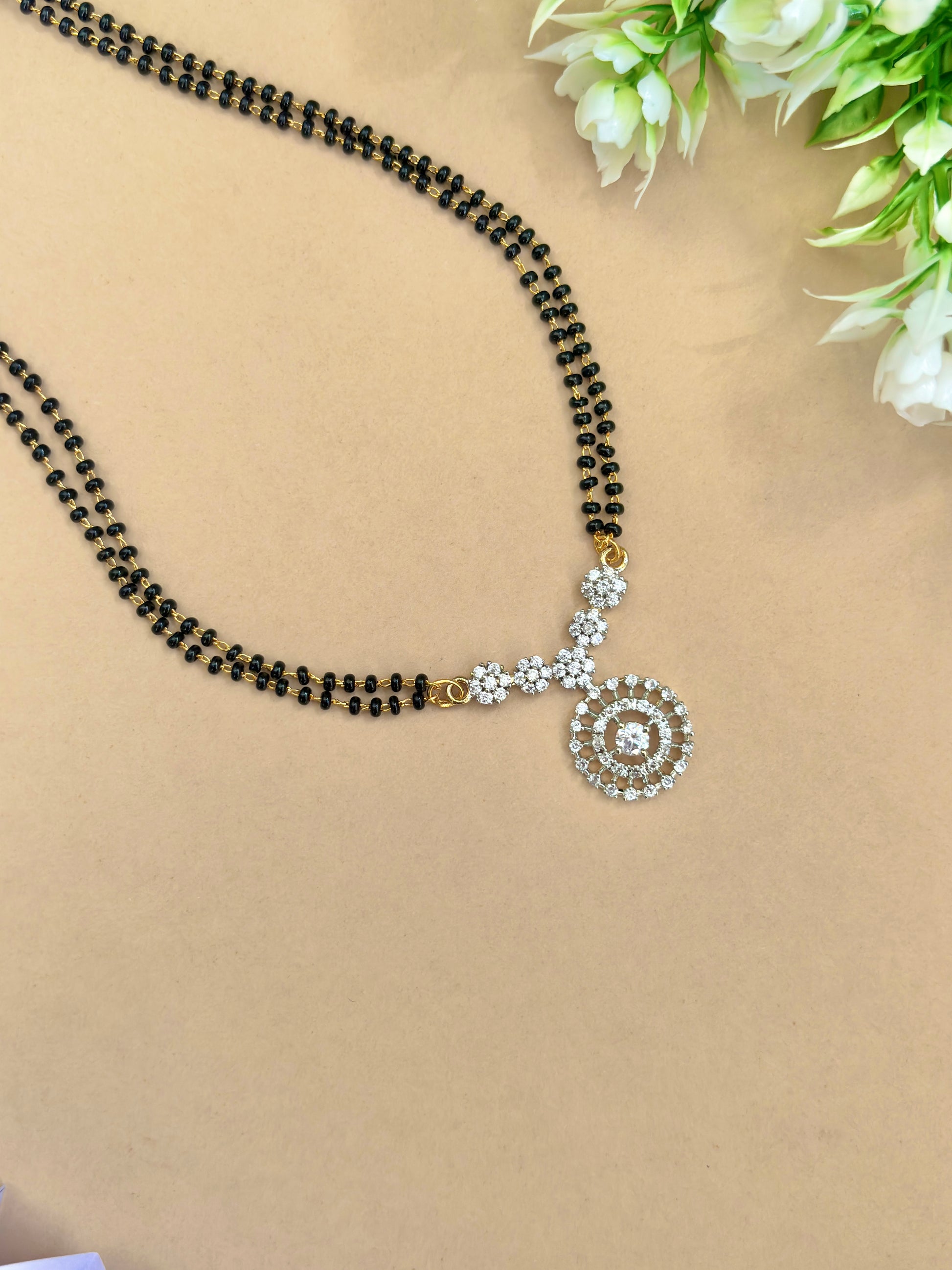 Swara Mangalsutra | American Diamond