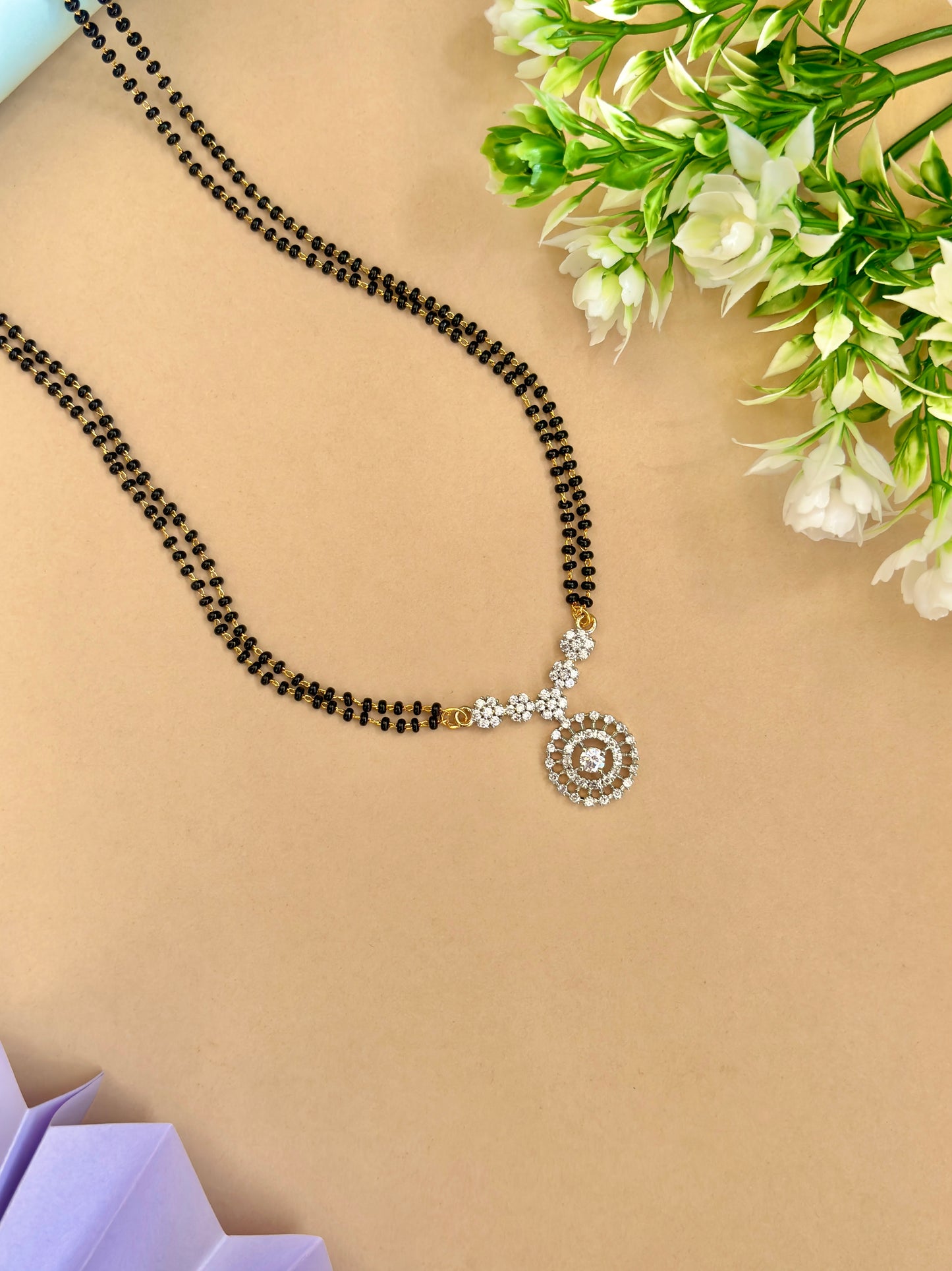 Swara Mangalsutra | American Diamond