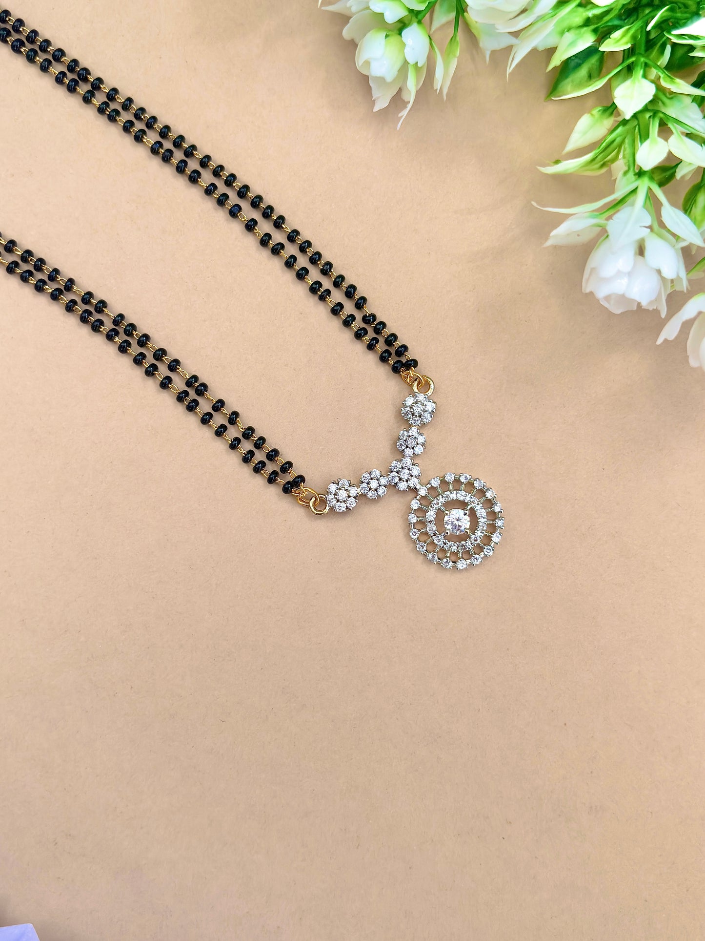 Swara Mangalsutra | American Diamond
