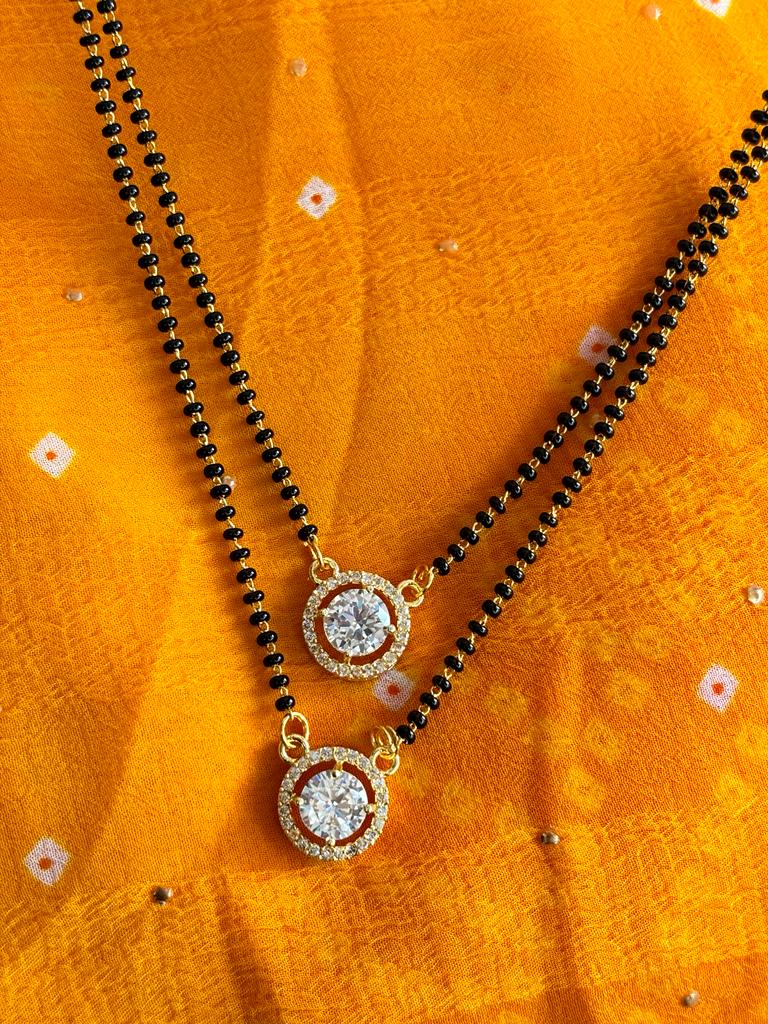 Amandeep sidhu 2 layer solitaire mangalsutra