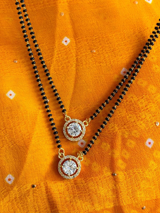 Amandeep sidhu 2 layer solitaire mangalsutra