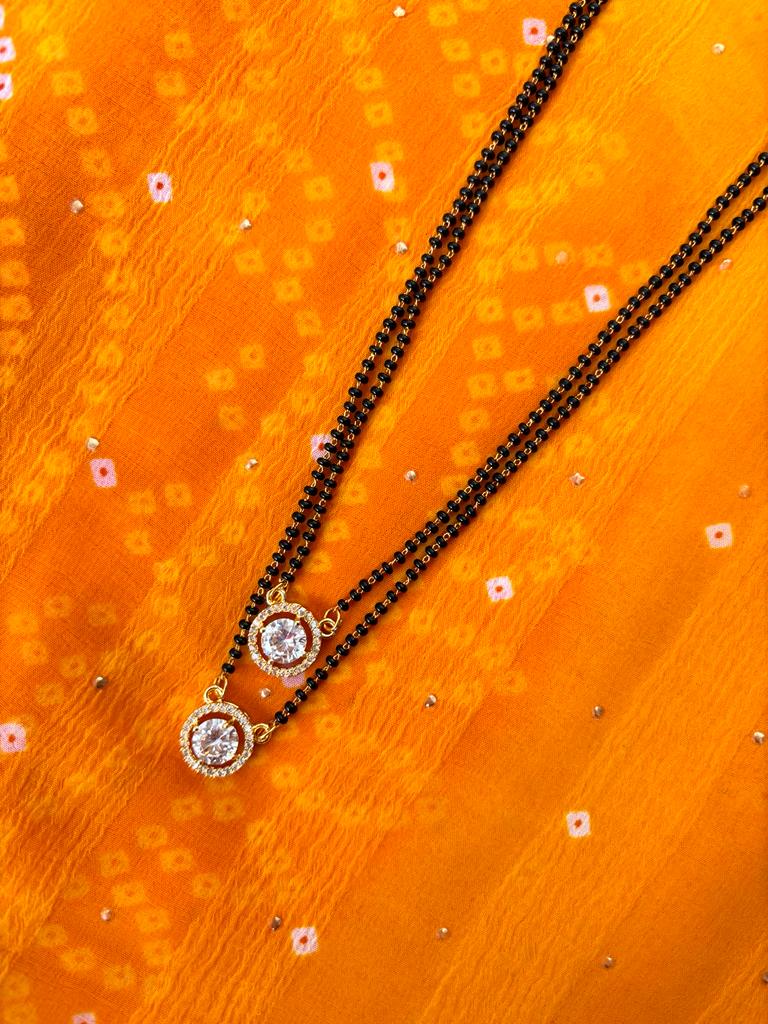 Amandeep sidhu 2 layer solitaire mangalsutra