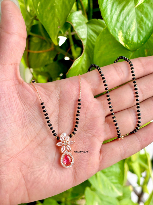 Amaya ruby modern mangalsutra