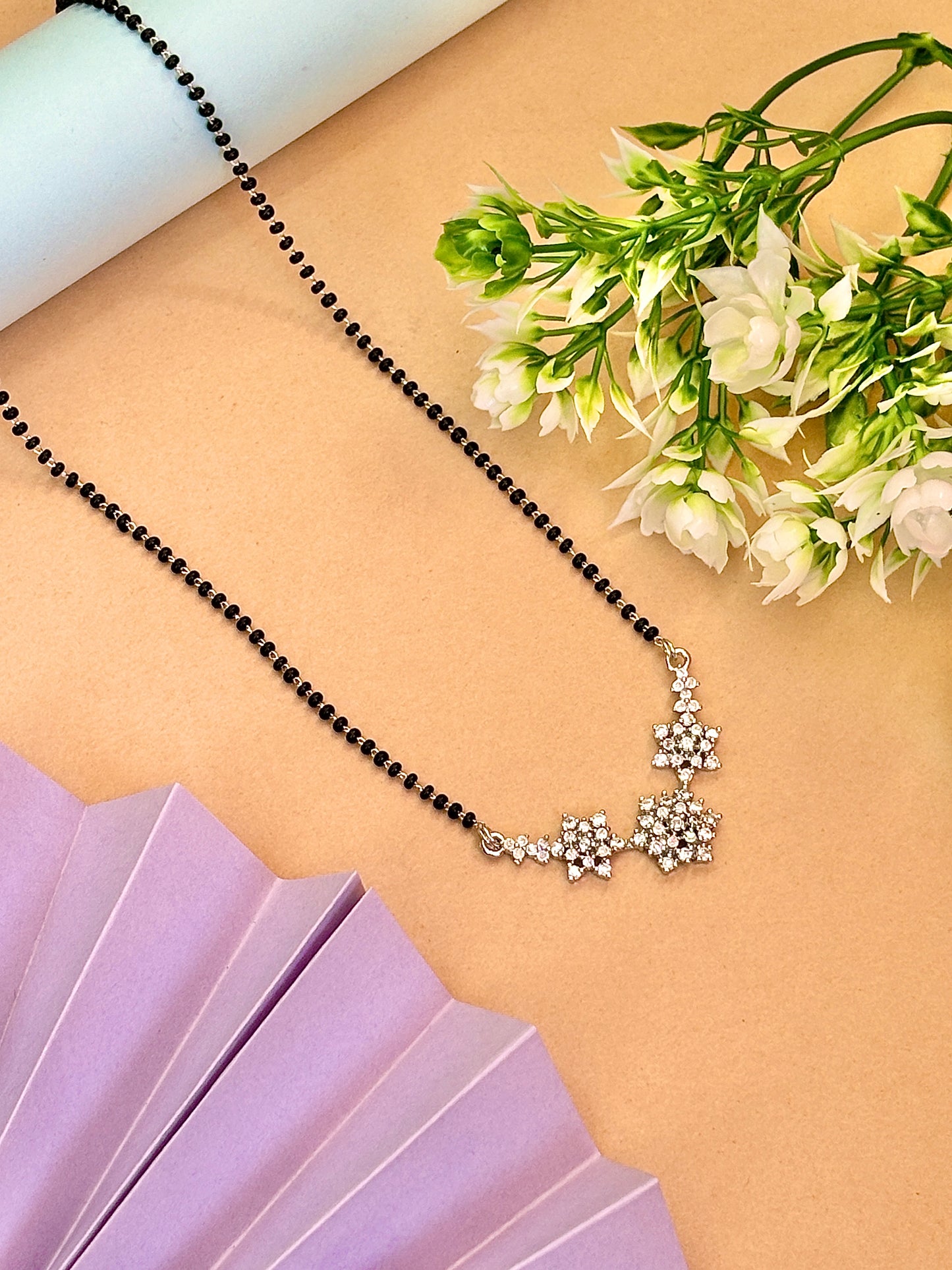 Anupama Elegant  silver 18 inch mangalsutra