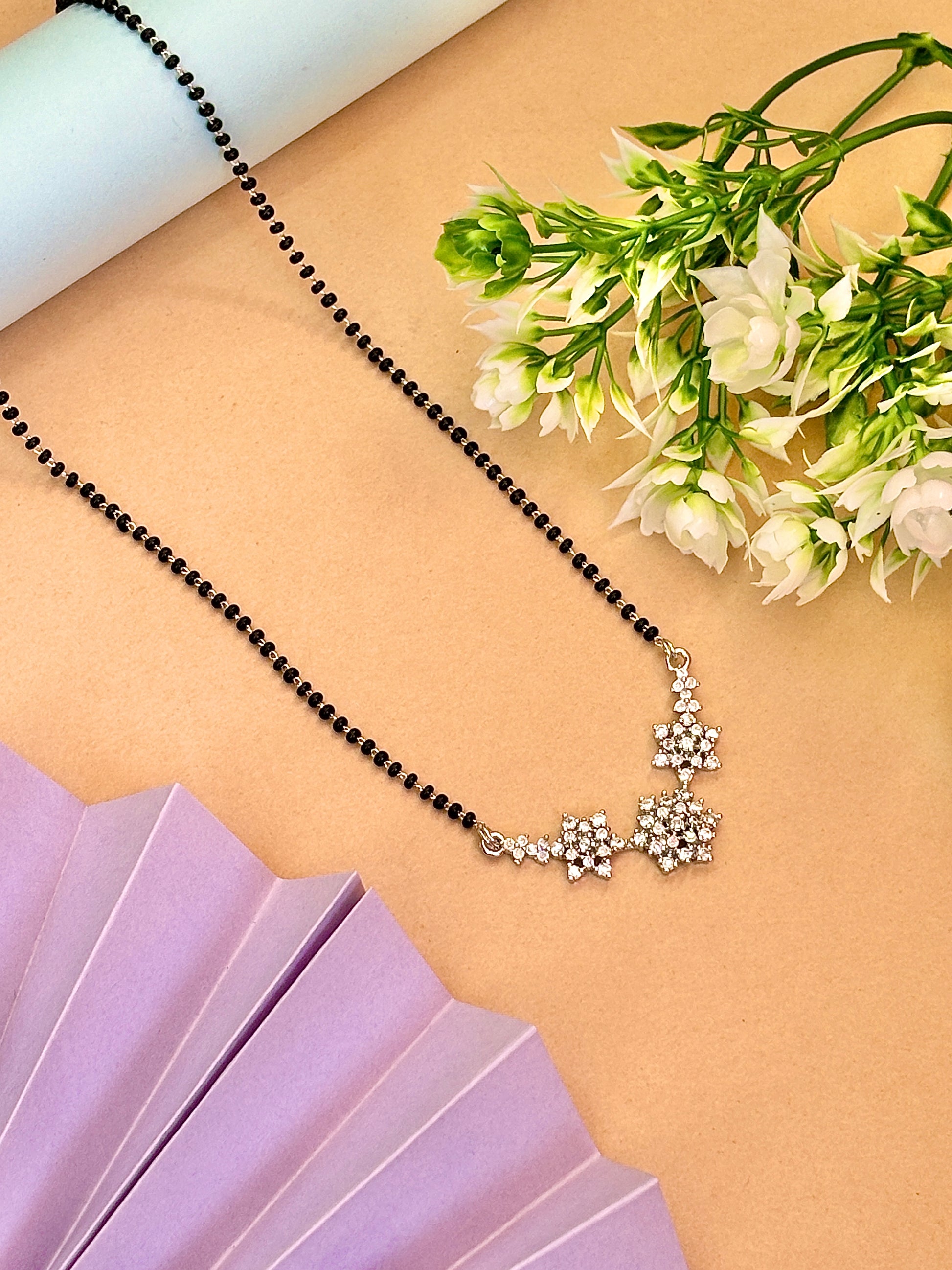 Anupama Elegant  silver 18 inch mangalsutra