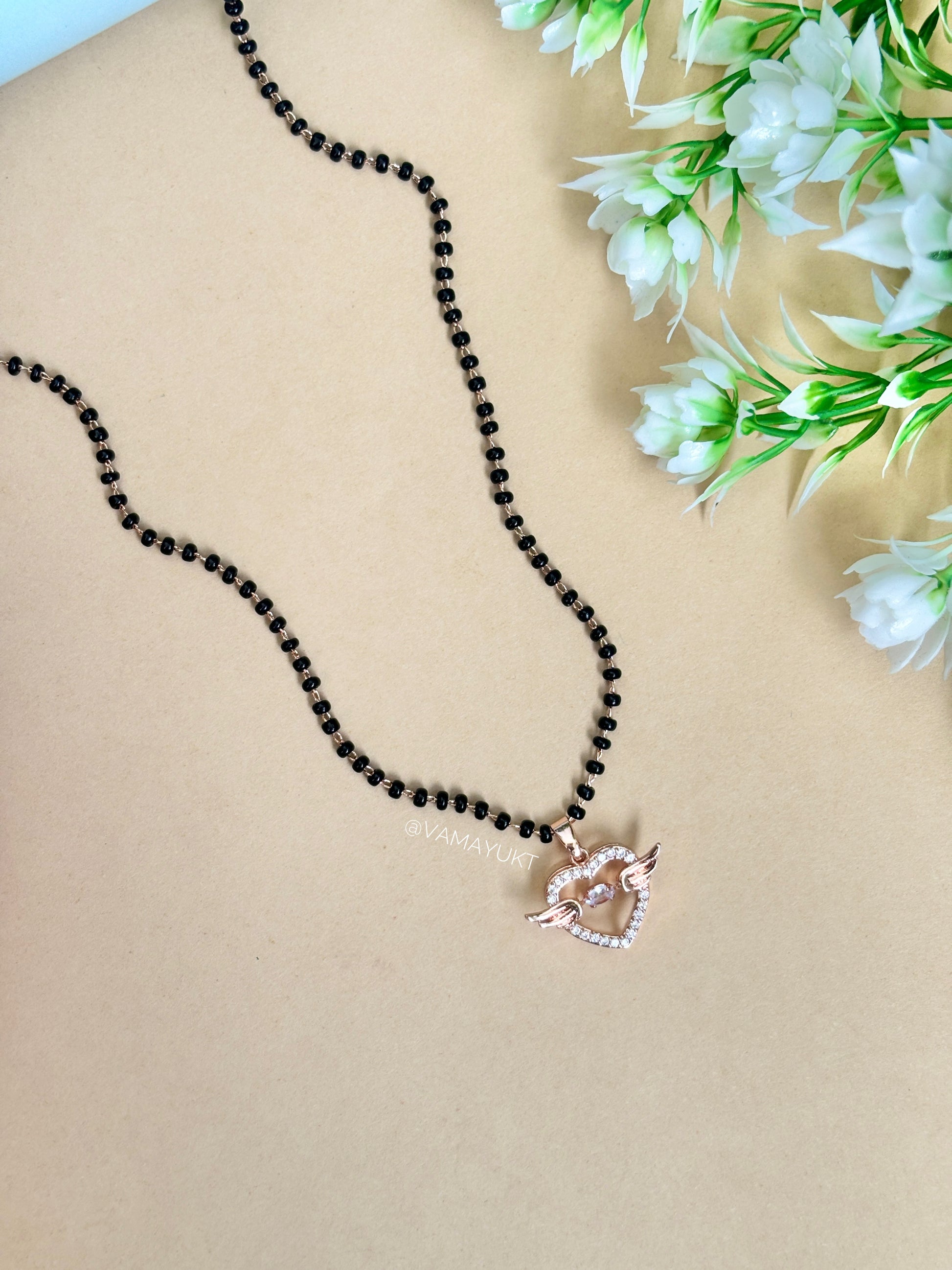 Aster heart   Waterproof Mangalsutra 18 inch