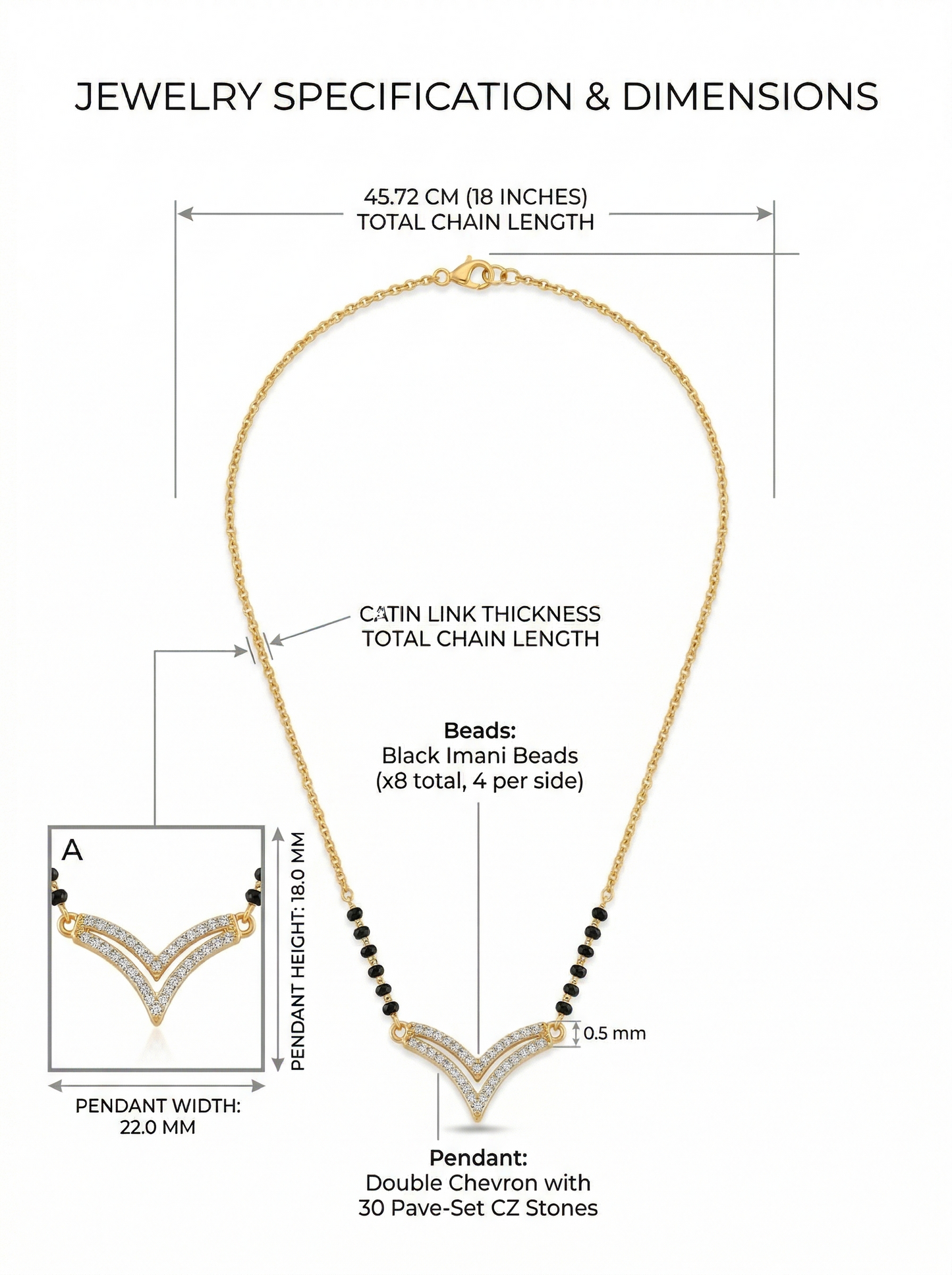 Aura V modern mangalsutra