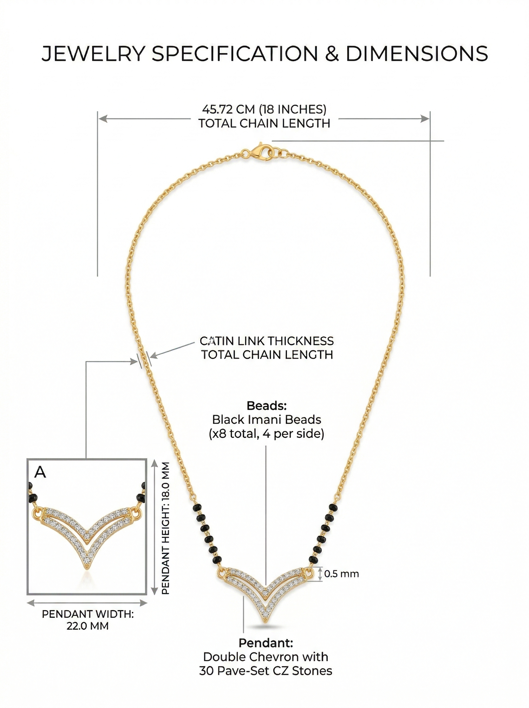 Aura V modern mangalsutra