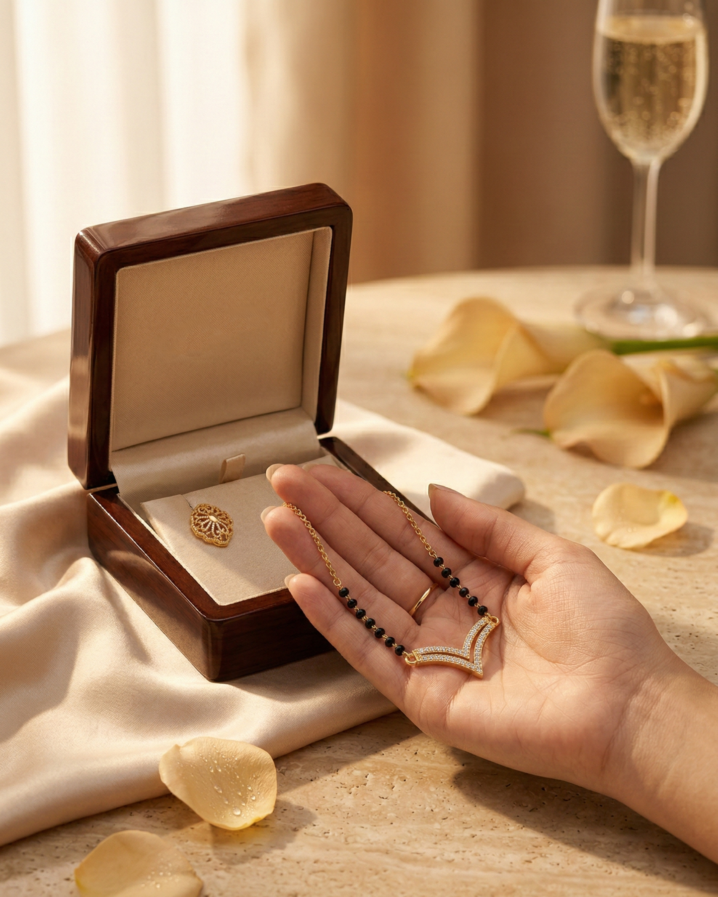 Aura V modern mangalsutra