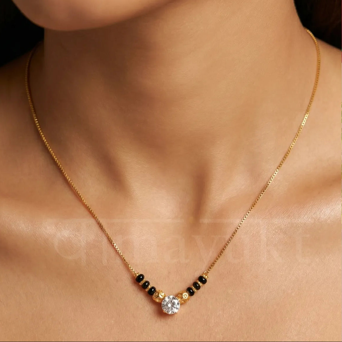 Avni Minimal + Vati Mangalsutra + Shalo Modern Mangalsutra Mangalsutra Combo Set