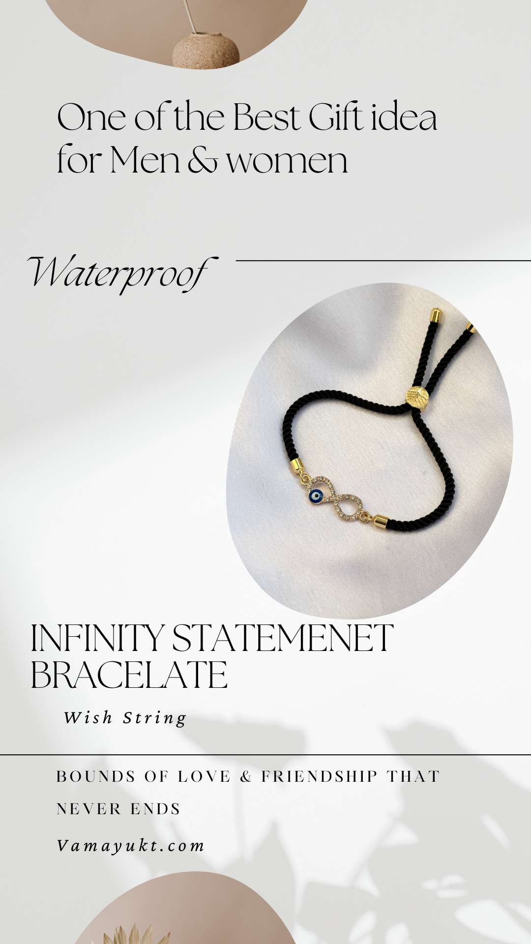 Black Infinity Bracelate