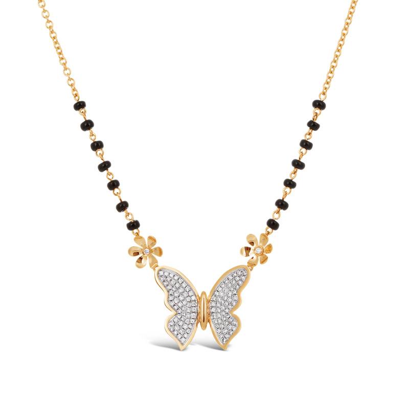 Butterfly modern mangalsutra |  Minimal Mangalsutra