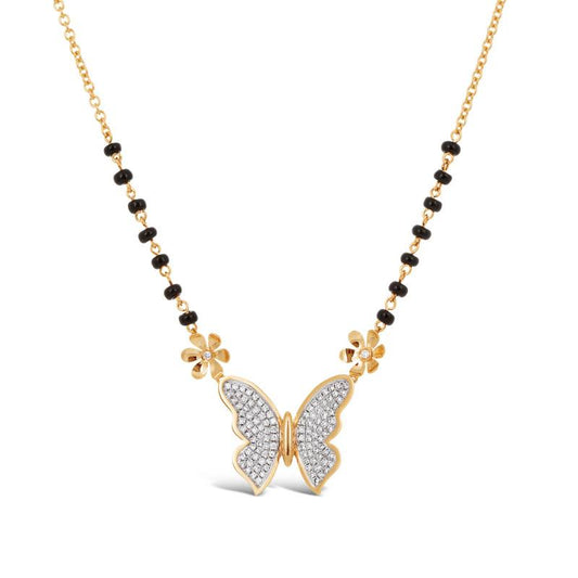 Butterfly modern mangalsutra |  Minimal Mangalsutra